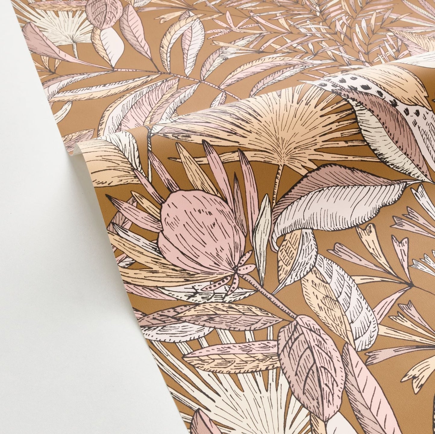 Jardin De Bel Air Wallpaper - Ocre Rose - Caselio - 103014269 - Premier Wallcovering