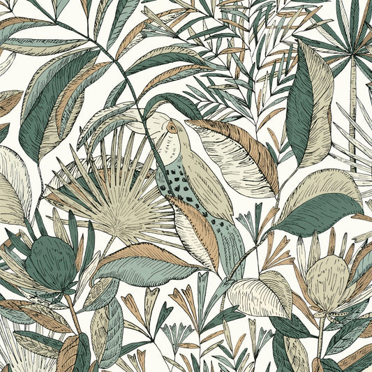 Jardin De Bel Air Wallpaper - Blanc - Caselio - 103017189 - Premier Wallcovering