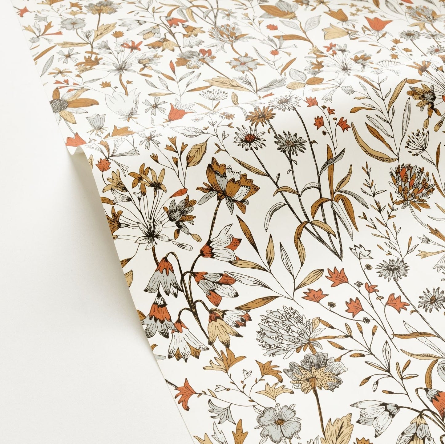 Jardin De Giverny Wallpaper - Blanc Orange - Caselio - 103000325 - Premier Wallcovering