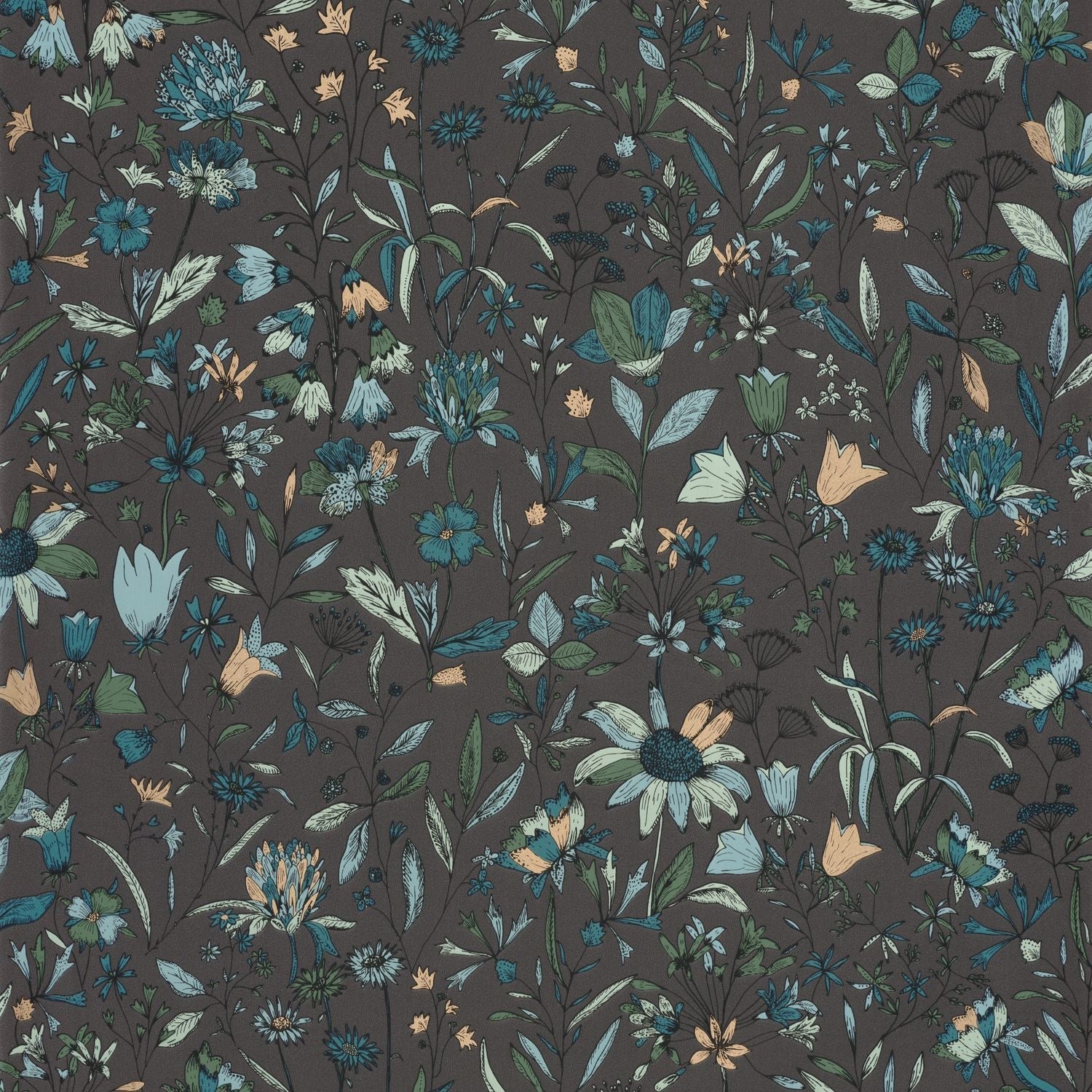 Jardin De Giverny Wallpaper - Carbone - Caselio - 103009655 - Premier Wallcovering