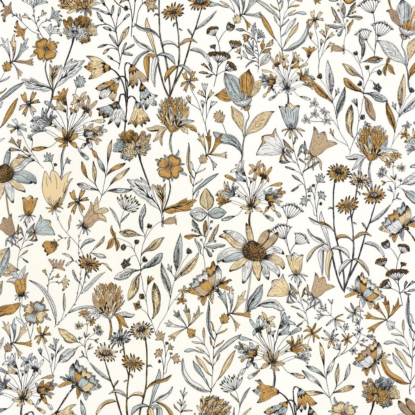 Jardin De Giverny Wallpaper - Blanc - Caselio - 103000635 - Premier Wallcovering