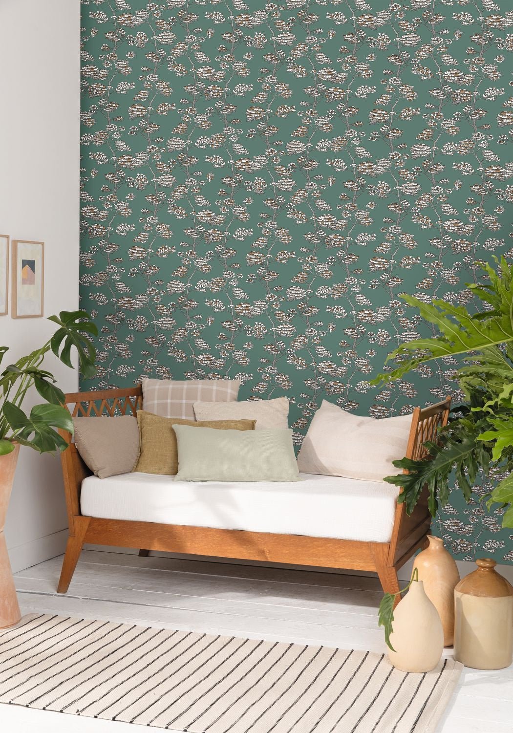 Jardin De Kyoto Wallpaper - Vert Sapin - Caselio - 102997142 - Premier Wallcovering