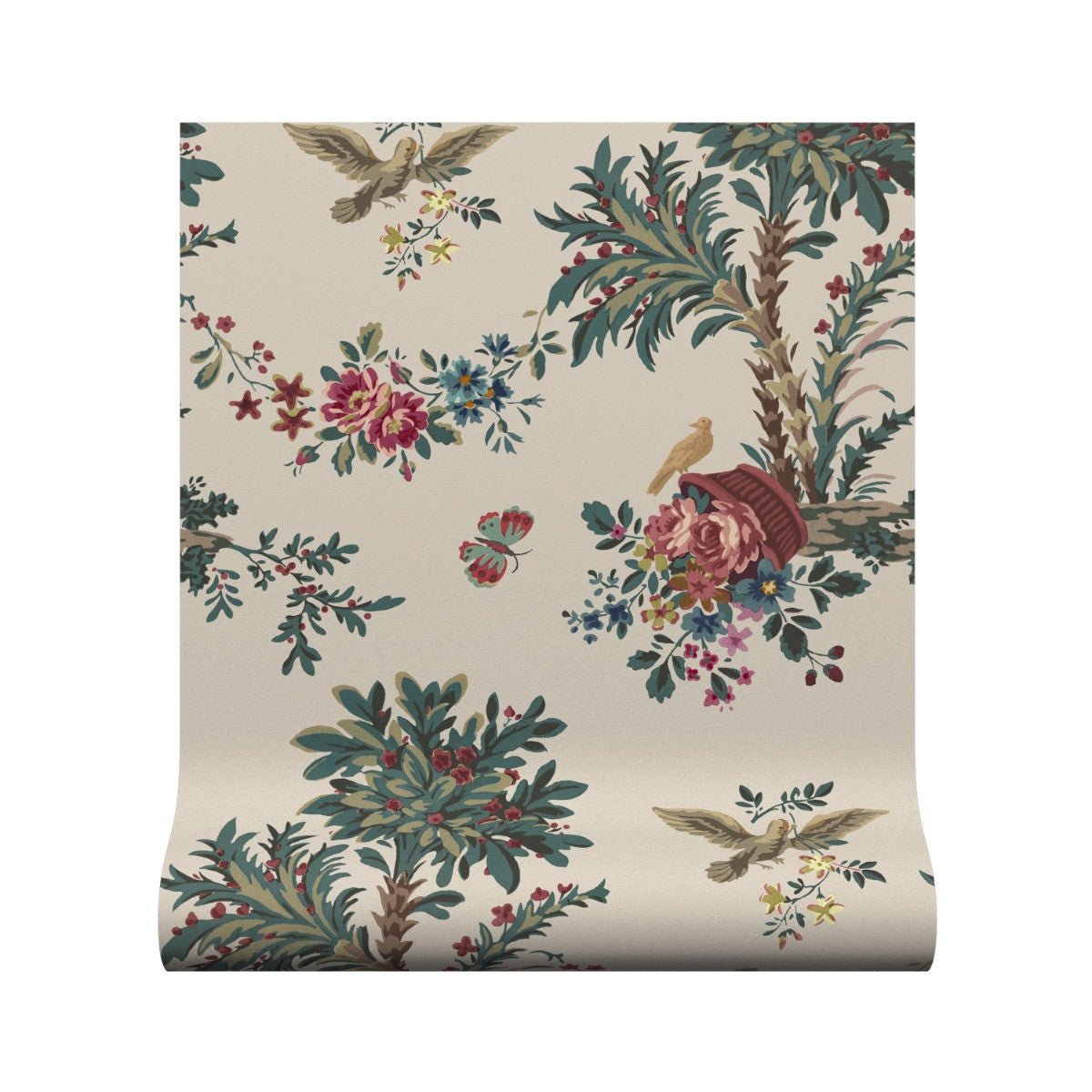 Jardin Provence Wallpaper - Stone - Warner House - Premier Wallcovering