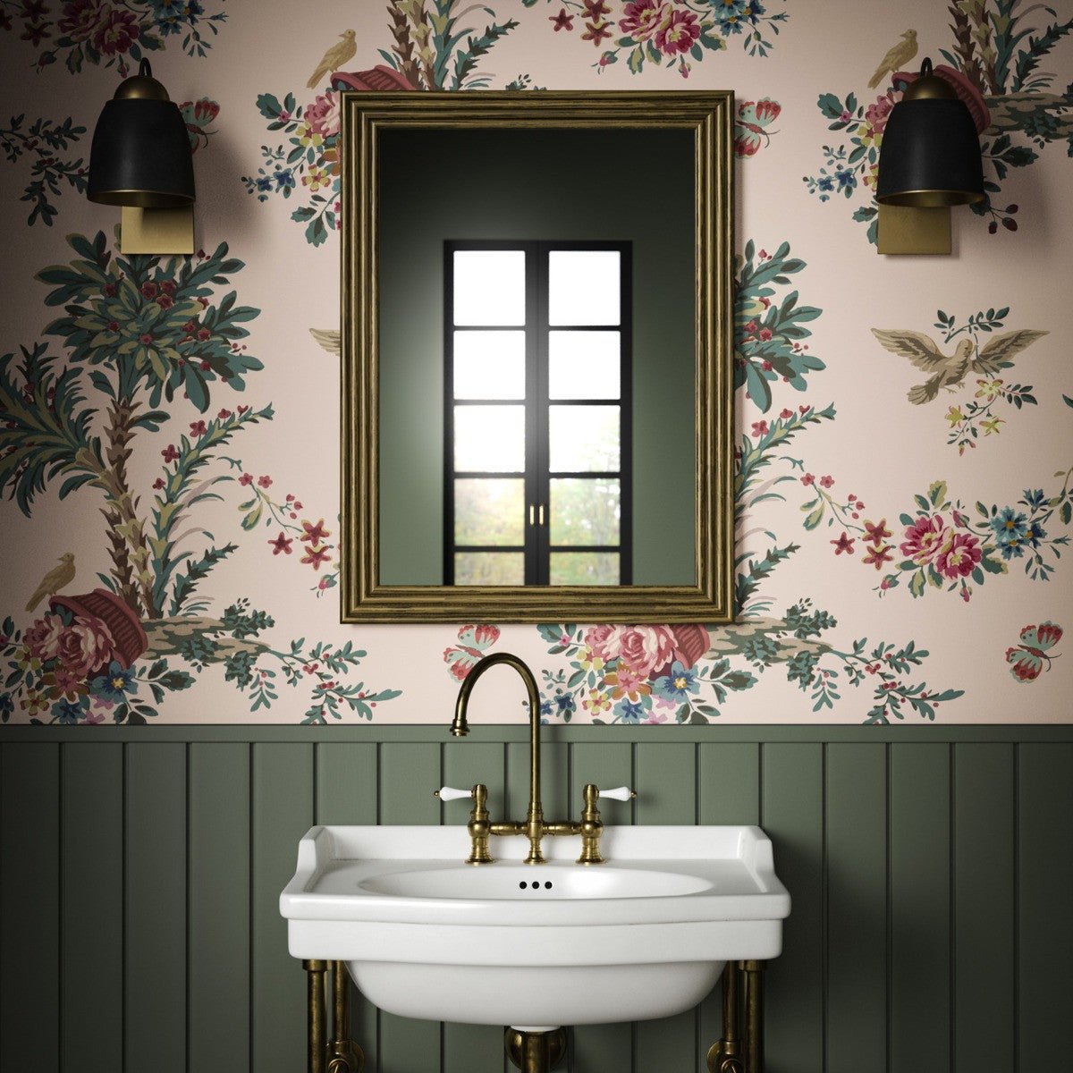 Jardin Provence Wallpaper - Blush - Warner House - Premier Wallcovering