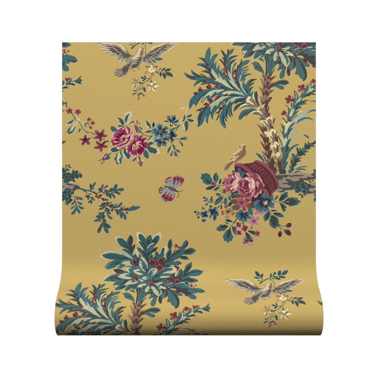 Jardin Provence Wallpaper - Ochre - Warner House - Premier Wallcovering