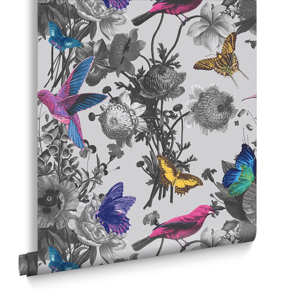 Jardin Wallpaper - Grey - Graham & Brown - 106430 - Premier Wallcovering