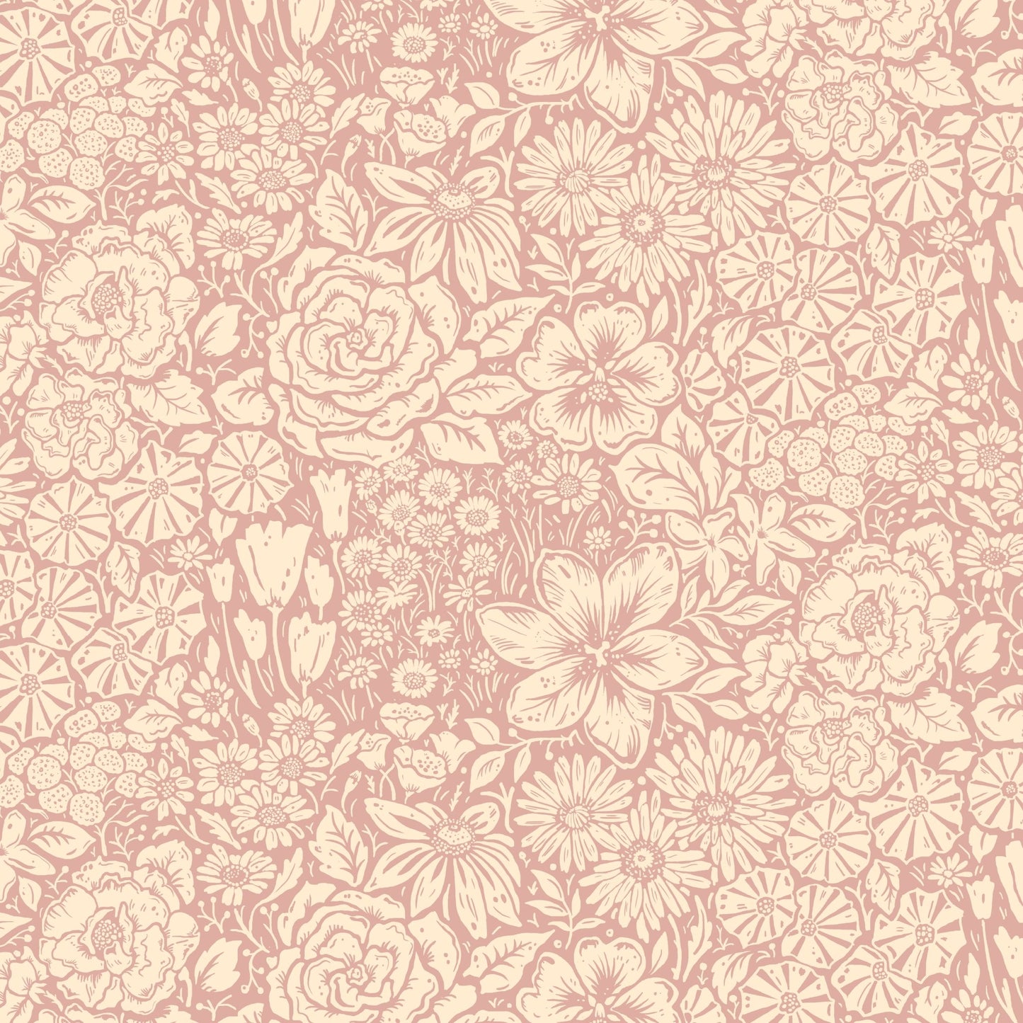Jardin Wallpaper - Dusky Pink - Wear The Walls - JADP8076U52 - Premier Wallcovering