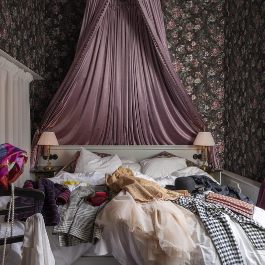 Jardin Wallpaper - Red Velvet - Rebel Walls - R17431 - Premier Wallcovering