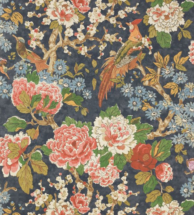 Jardine Wallpaper - Navy - Colefax & Fowler - W7003/01 - Premier Wallcovering