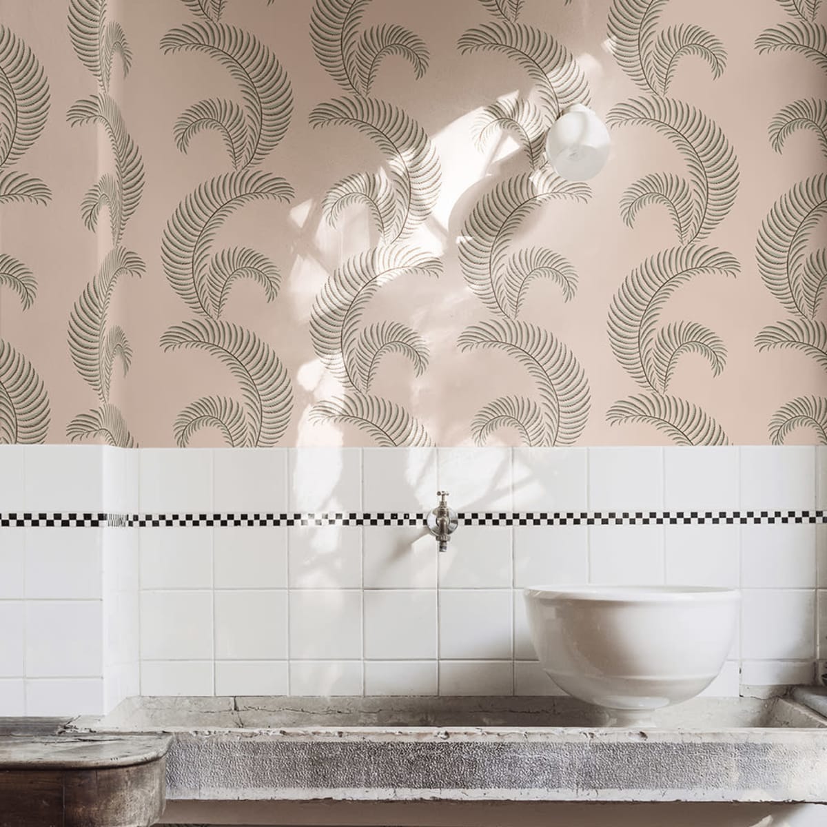 Jasmine Wallpaper - Pink - Sandberg - S10441 - Premier Wallcovering