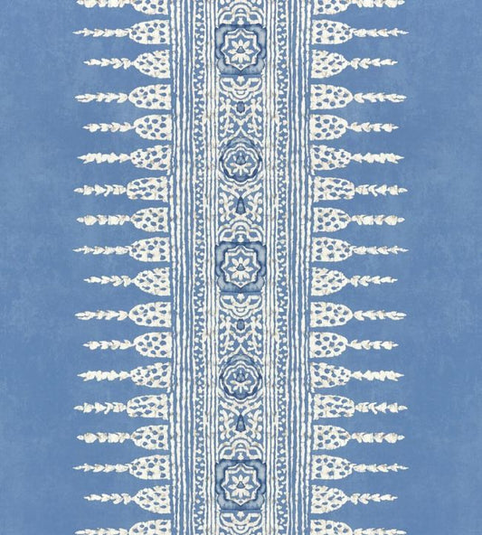 Javanese Stripe Wallpaper - Wedgewood Blue - AT15141 - Anna French - Premier Wallcovering