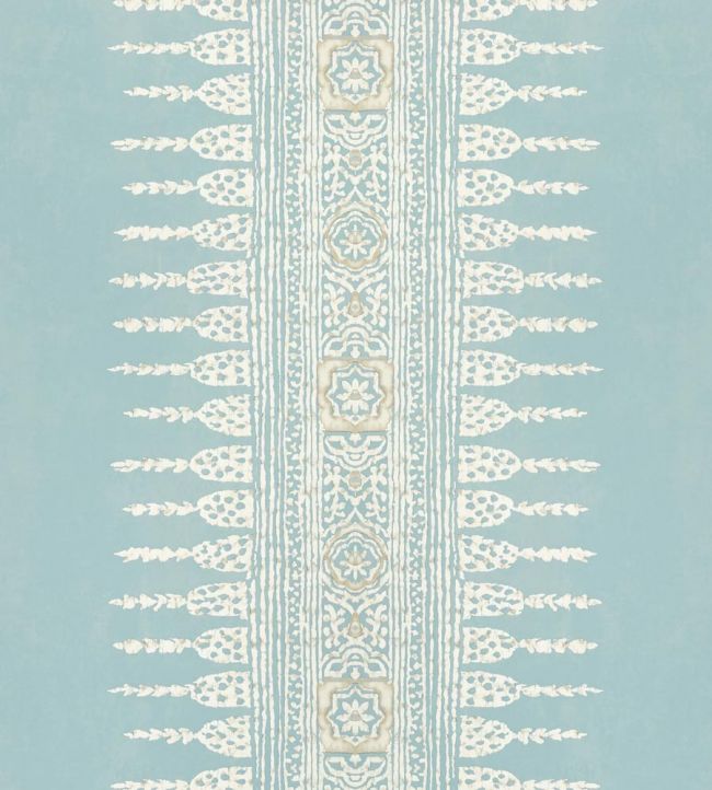 Javanese Stripe Wallpaper - Spa Blue - AT15140 - Anna French - Premier Wallcovering