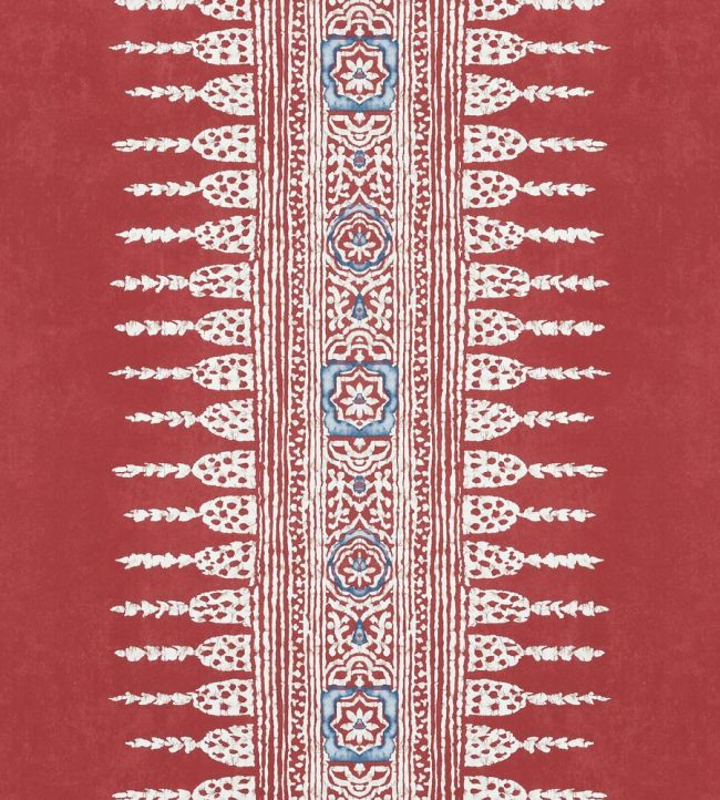 Javanese Stripe Wallpaper - Red - AT15138 - Anna French - Premier Wallcovering