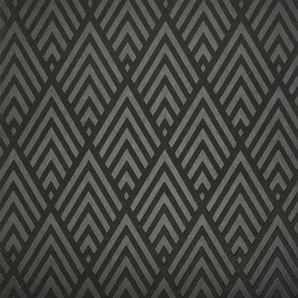 Jazz Age Geometric Wallpaper - Charcoal - Ralph Lauren - PRL5019/04 - Premier Wallcovering