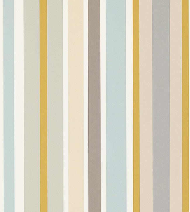Jelly Tot Stripe Wallpaper - Slate / Biscuit / Maize - NSCK111262 - Scion - Premier Wallcovering