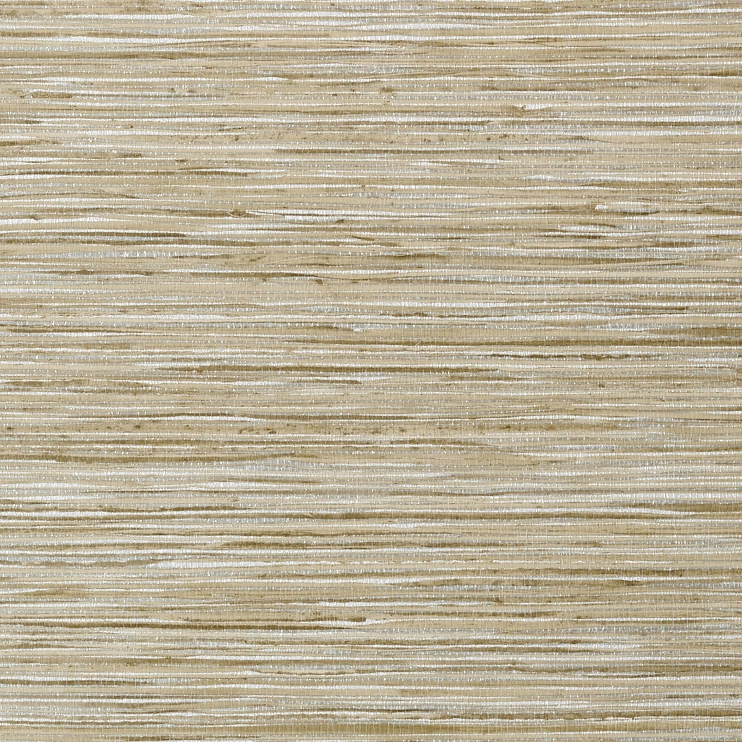 Jindo Grass Wallpaper - Neutral on Metallic Silver - Thibaut - T75114 - Premier Wallcovering