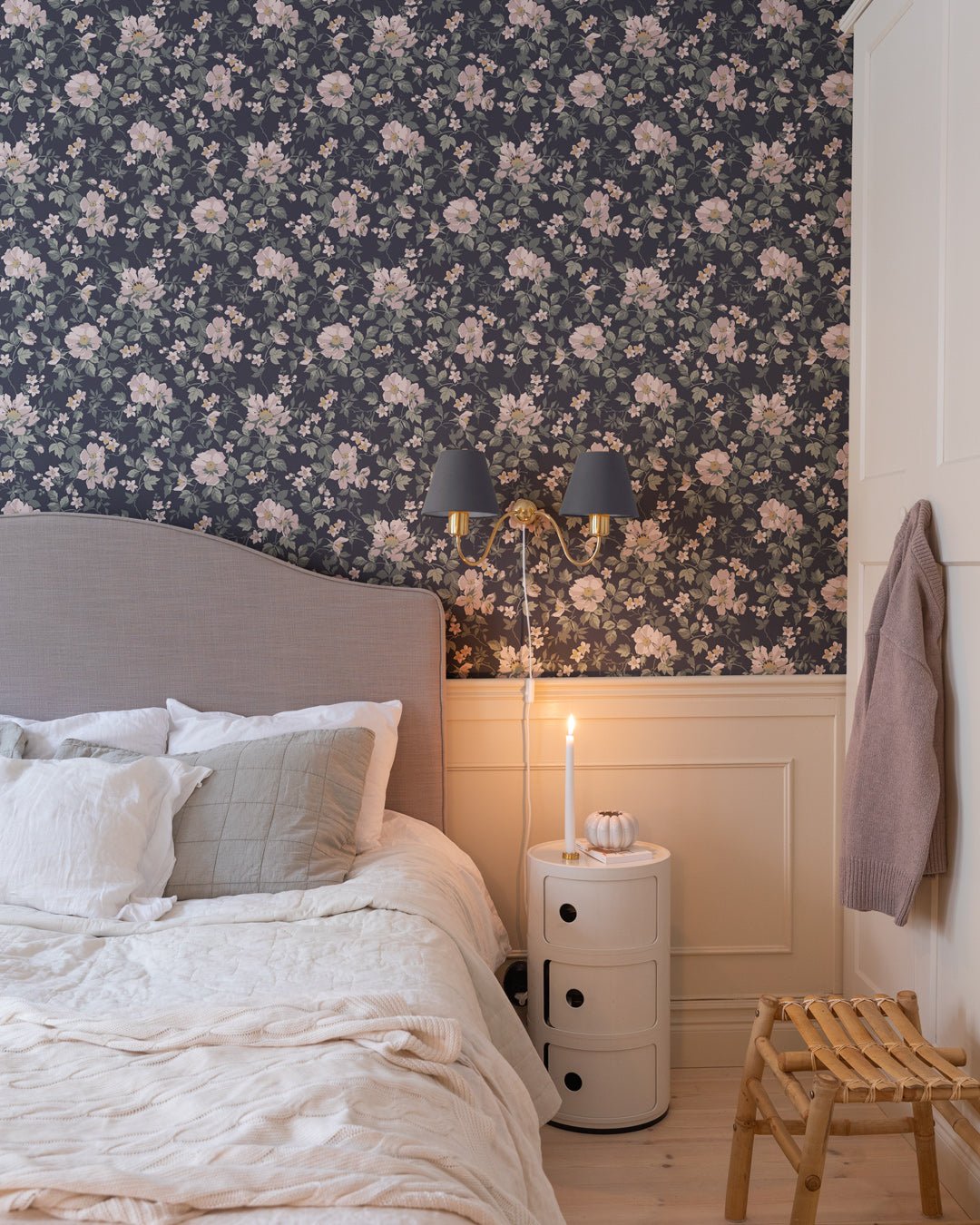 Johanna Wallpaper - Blue - Midbec - 92110 - Premier Wallcovering