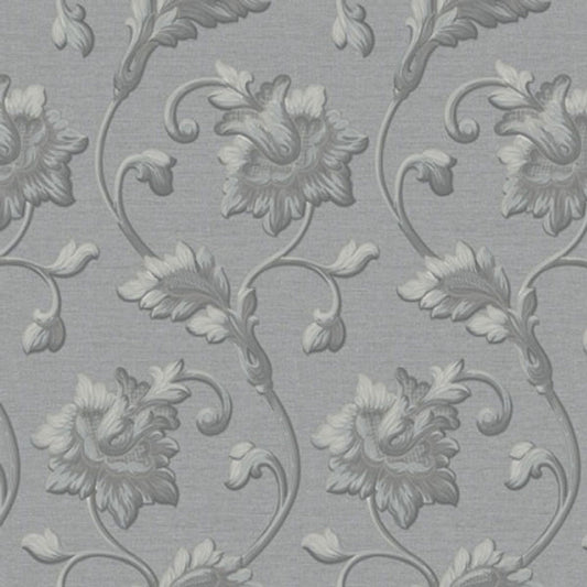 John Wilman Goodwood Wallpaper - Grey/ Silver - Design ID - JC1002 - 3 - Premier Wallcovering