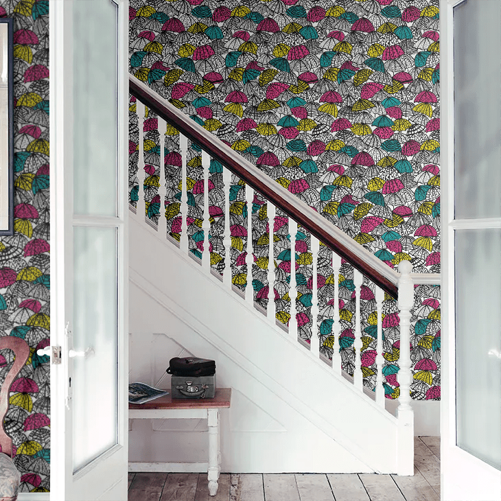 Jolly Brollies Wallpaper - Juicy - Ohpopsi - CEP50118W - Premier Wallcovering