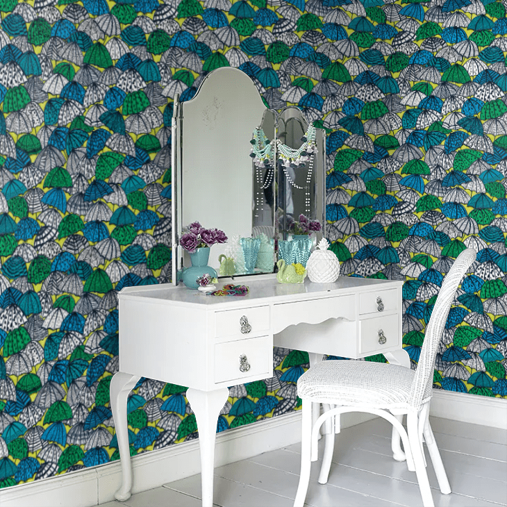 Jolly Brollies Wallpaper - Inky - Ohpopsi - CEP50117W - Premier Wallcovering