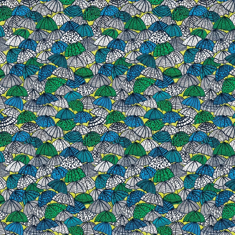 Jolly Brollies Wallpaper - Inky - Ohpopsi - CEP50117W - Premier Wallcovering