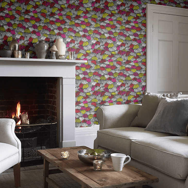 Jolly Brollies Wallpaper - Cherry - Ohpopsi - CEP50116W - Premier Wallcovering