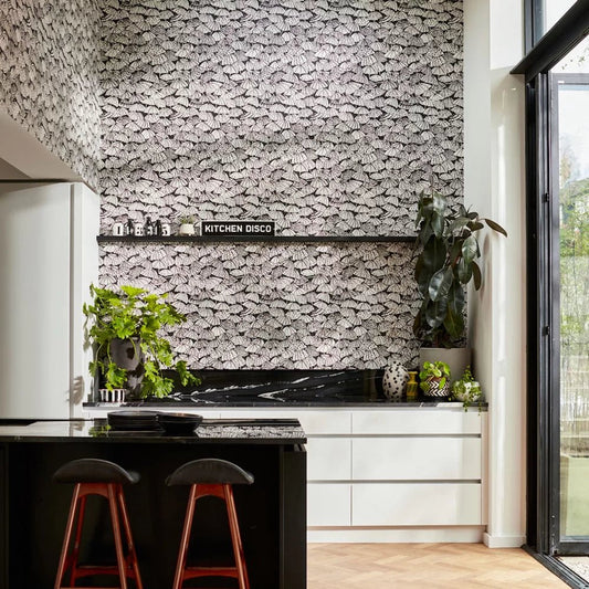 Jolly Brollies Wallpaper - Noir - Ohpopsi - CEP50113W - Premier Wallcovering