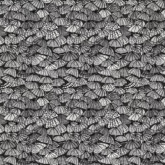Jolly Brollies Wallpaper - Noir - Ohpopsi - CEP50113W - Premier Wallcovering