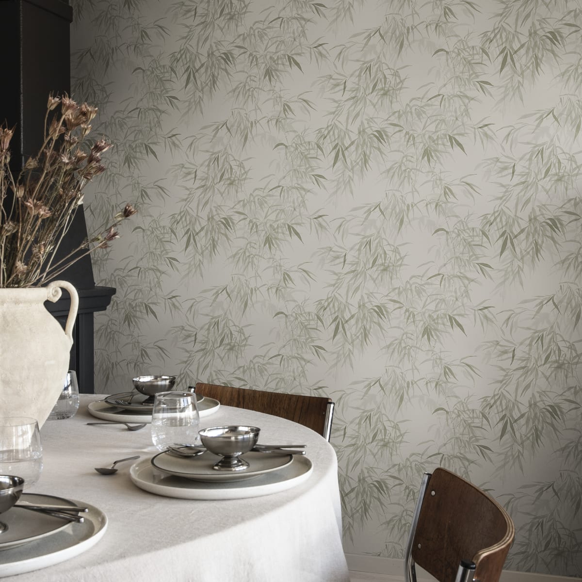 Jon Wallpaper - Olive Green - Sandberg - S10116 - Premier Wallcovering