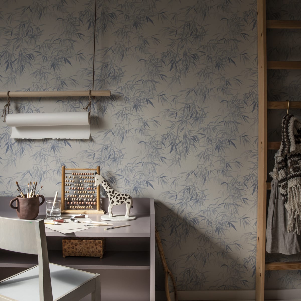 Jon Wallpaper - Indigo Blue - Sandberg - S10115 - Premier Wallcovering