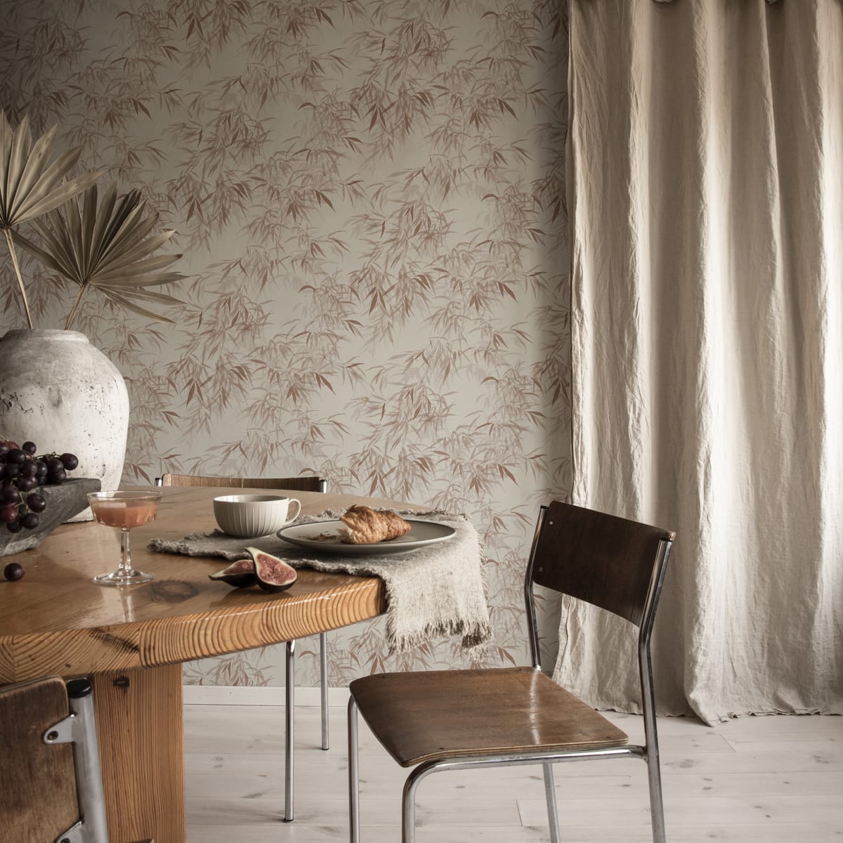 Jon Wallpaper - Burgundy - Sandberg - S10114 - Premier Wallcovering