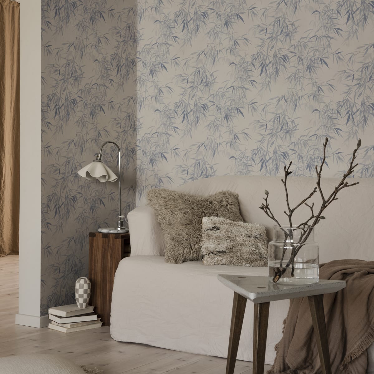 Jon Wallpaper - Indigo Blue - Sandberg - S10115 - Premier Wallcovering