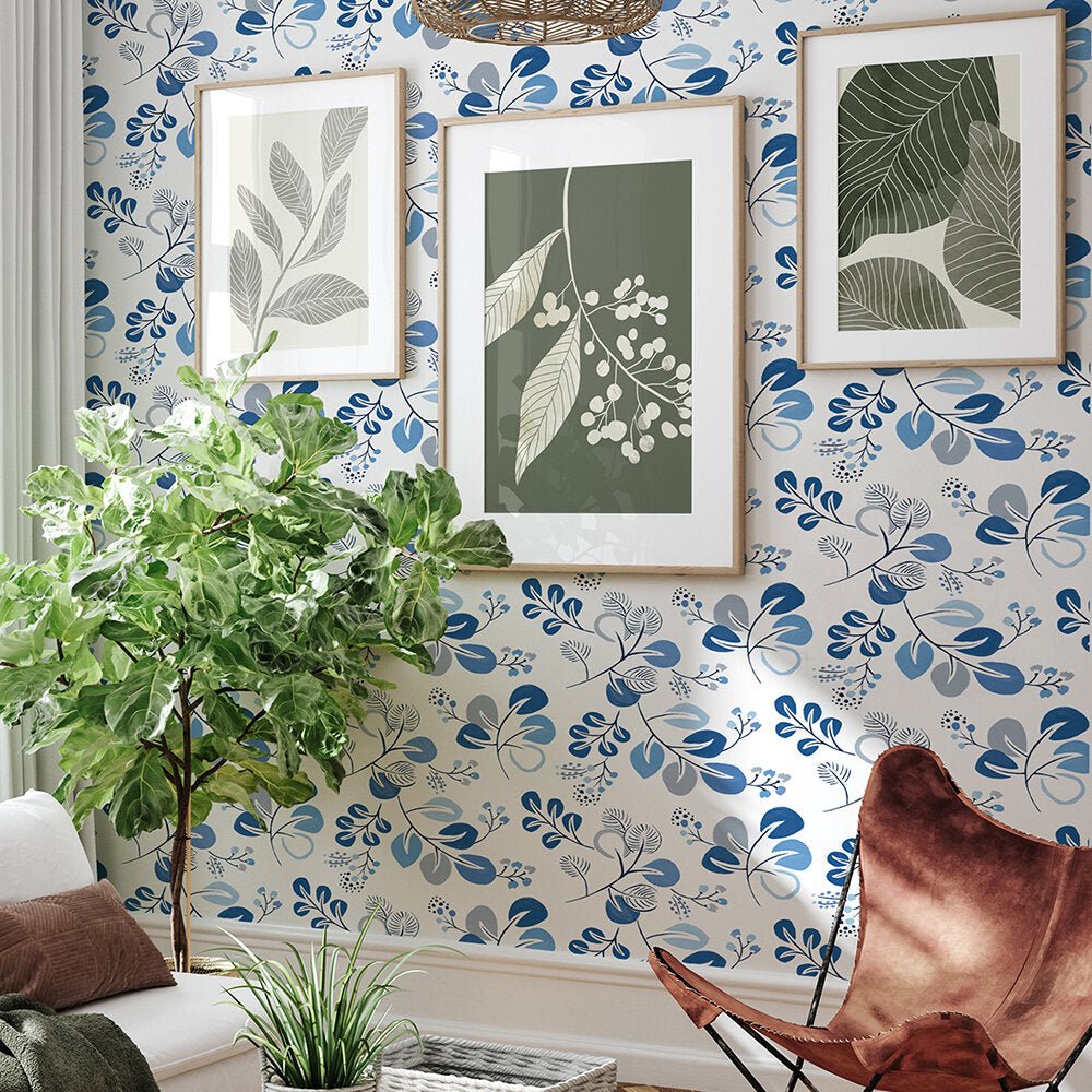Jonah Wallpaper - Blue - A Street Prints - FD26566 - Premier Wallcovering