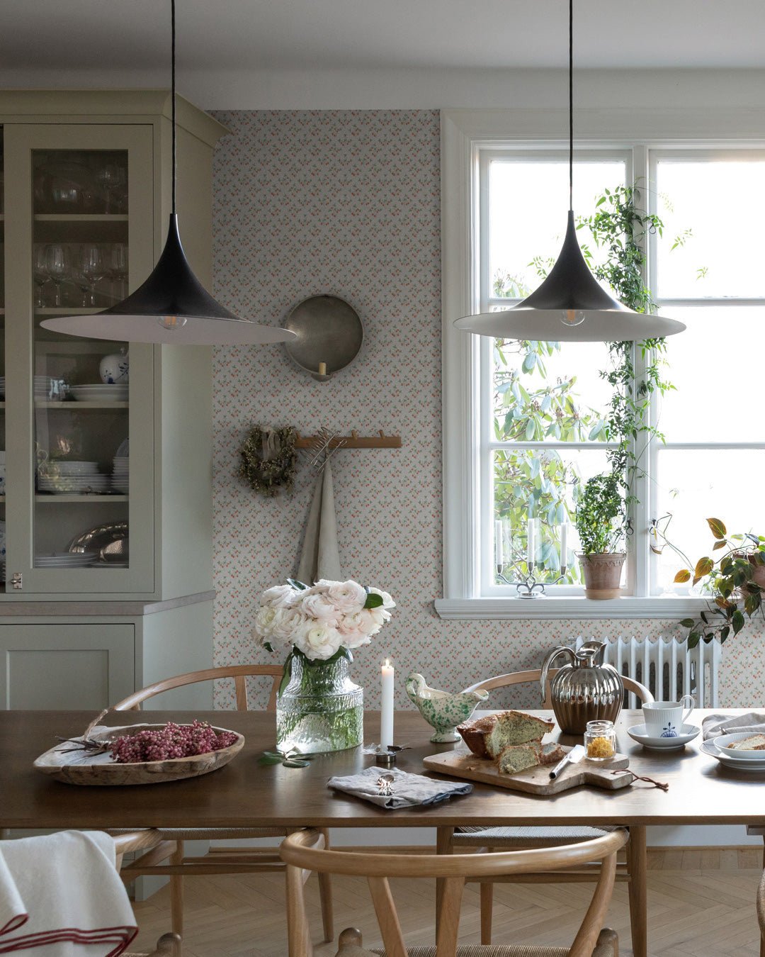 Jordgubbar Wallpaper - Greige - Midbec - 43123 - Premier Wallcovering