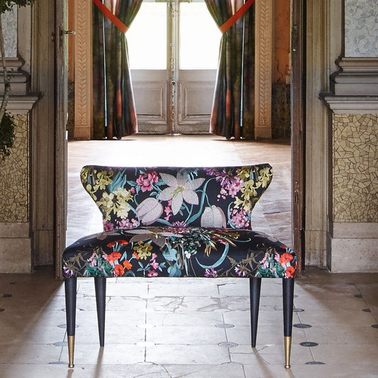 Josephine Fabric - Reglisse - Christian Lacroix - FCL2498/01 - Premier Wallcovering