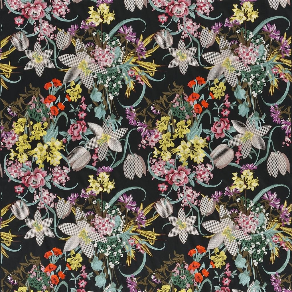 Josephine Fabric - Reglisse - Christian Lacroix - FCL2498/01 - Premier Wallcovering