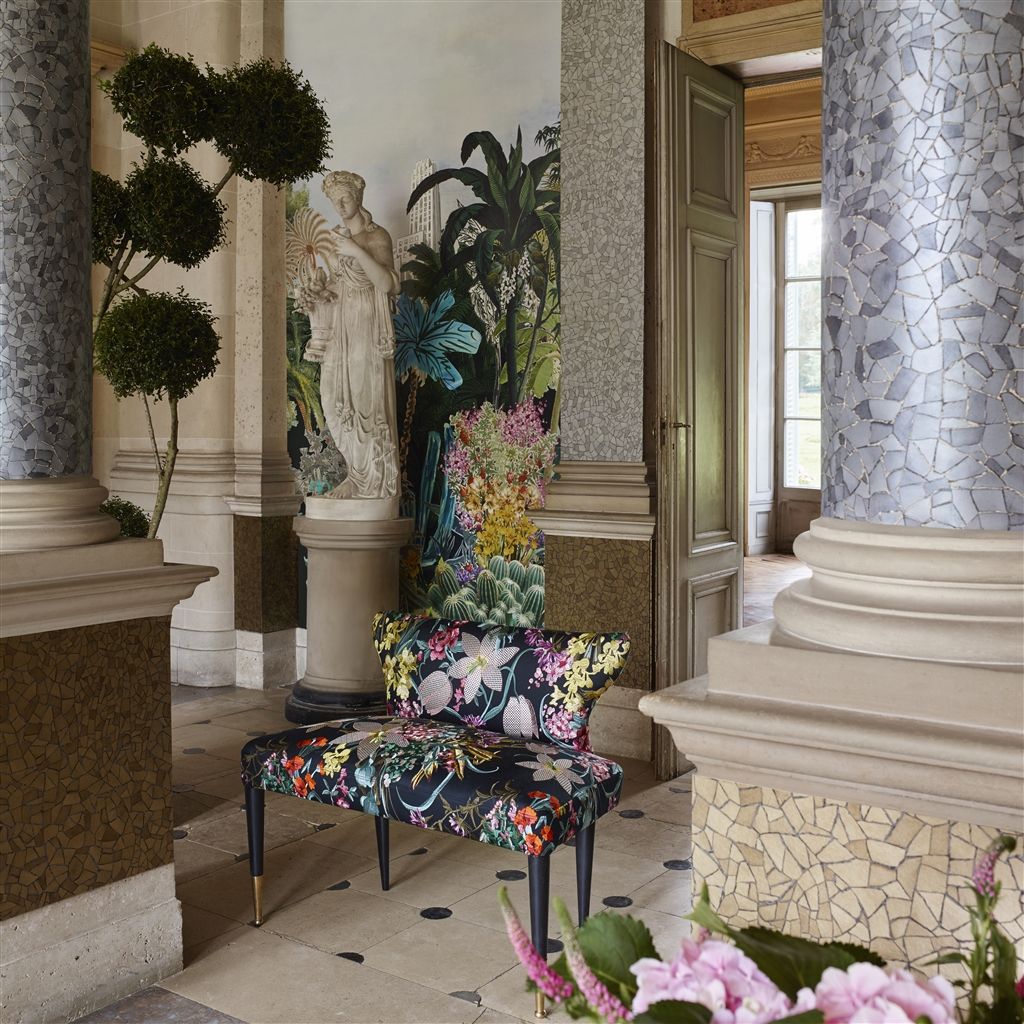 Josephine Fabric - Reglisse - Christian Lacroix - FCL2498/01 - Premier Wallcovering