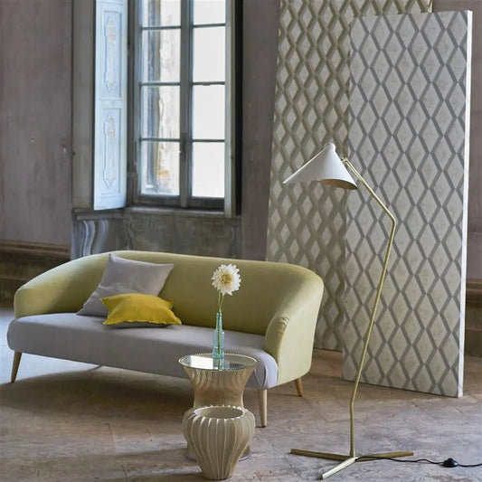 Jourdain Wallpaper - Steel - Designers Guild - PDG1054/01 - Premier Wallcovering