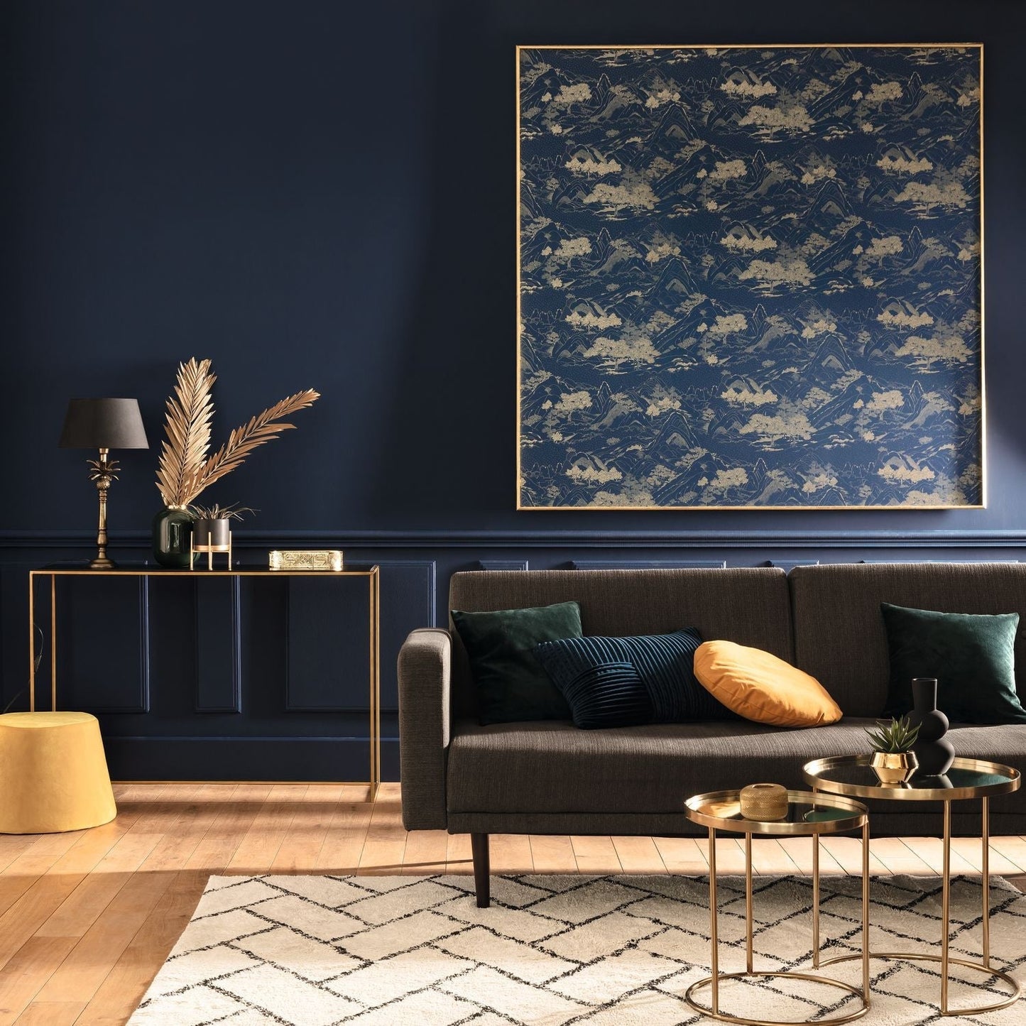 Journey Wallpaper - Midnight Blue - Caselio - 102646290 - Premier Wallcovering