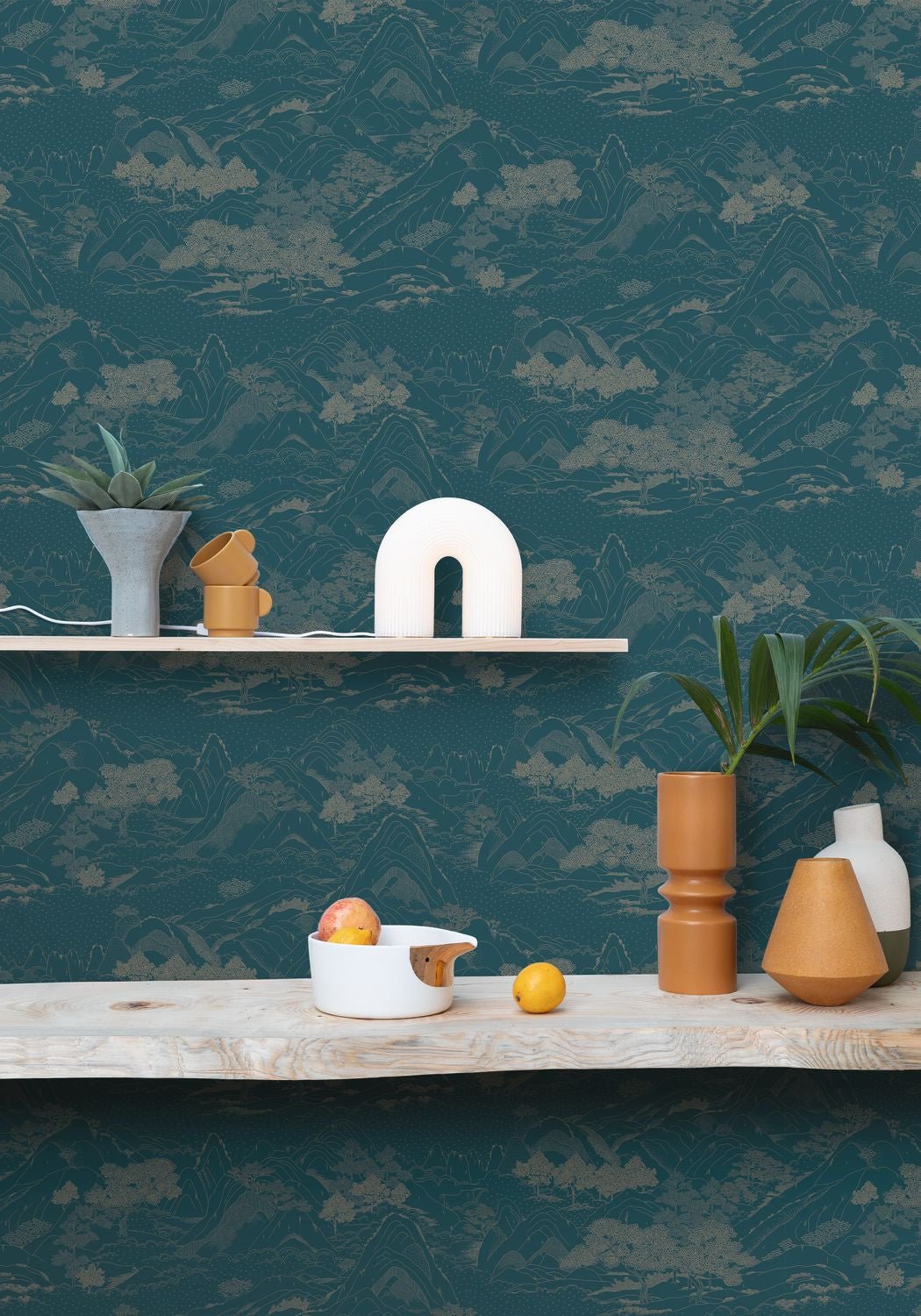 Journey Wallpaper - Teal Blue - Caselio - 102646160 - Premier Wallcovering