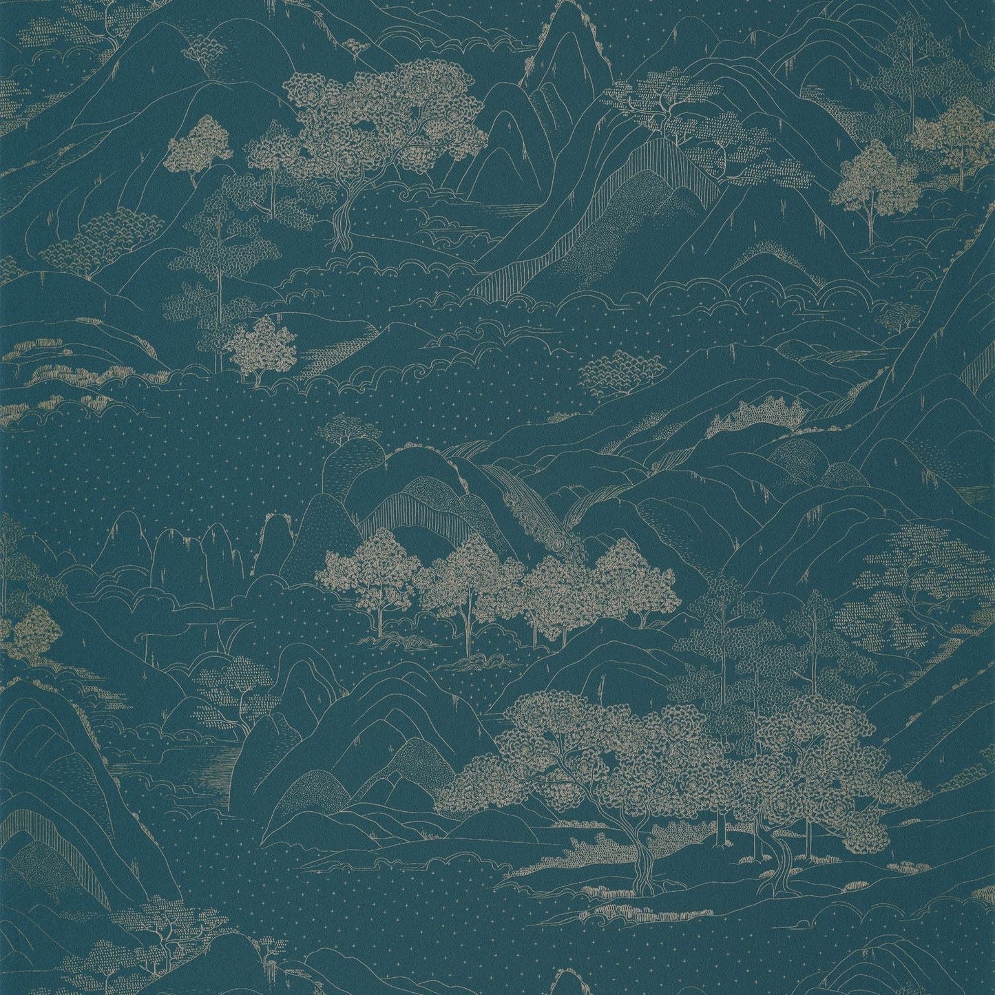 Journey Wallpaper - Teal Blue - Caselio - 102646160 - Premier Wallcovering
