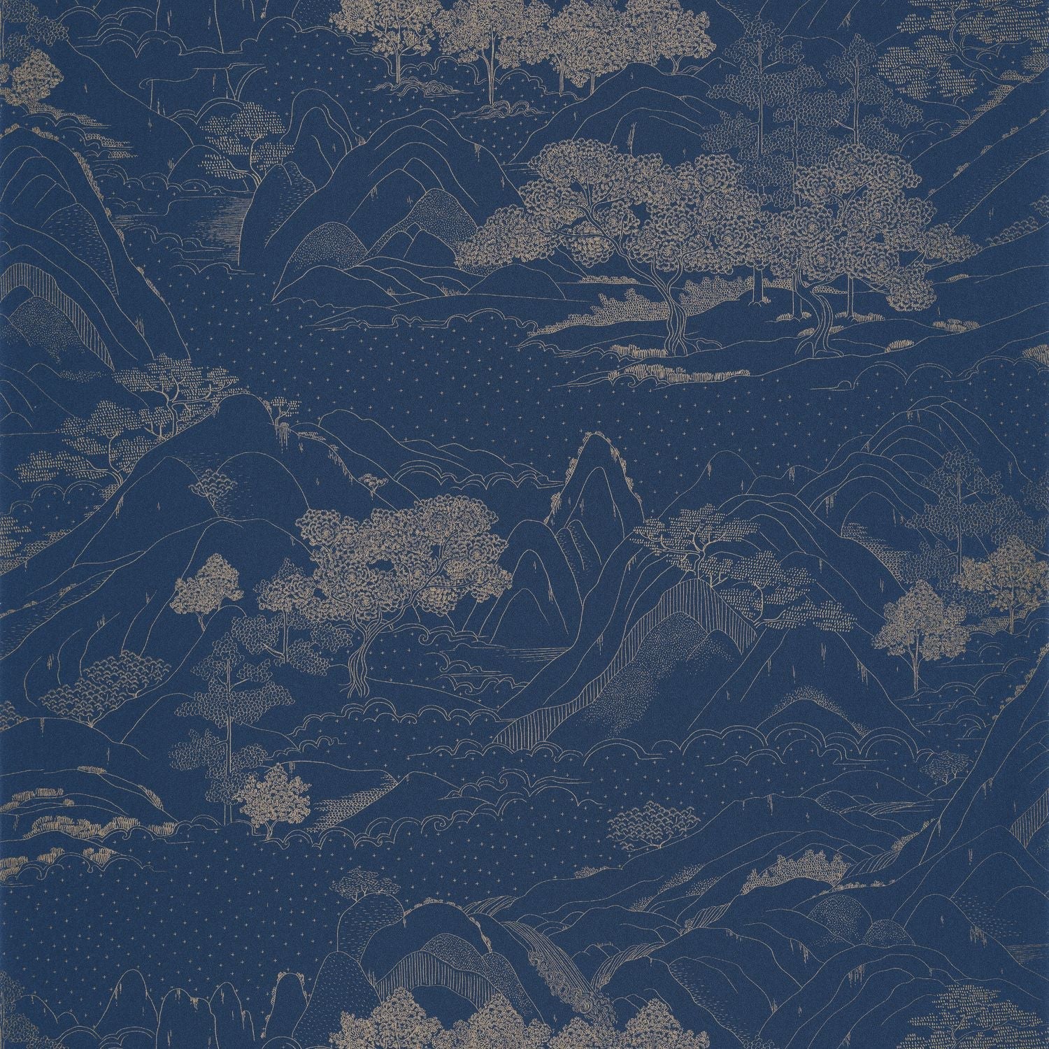 Journey Wallpaper - Midnight Blue - Caselio - 102646290 - Premier Wallcovering