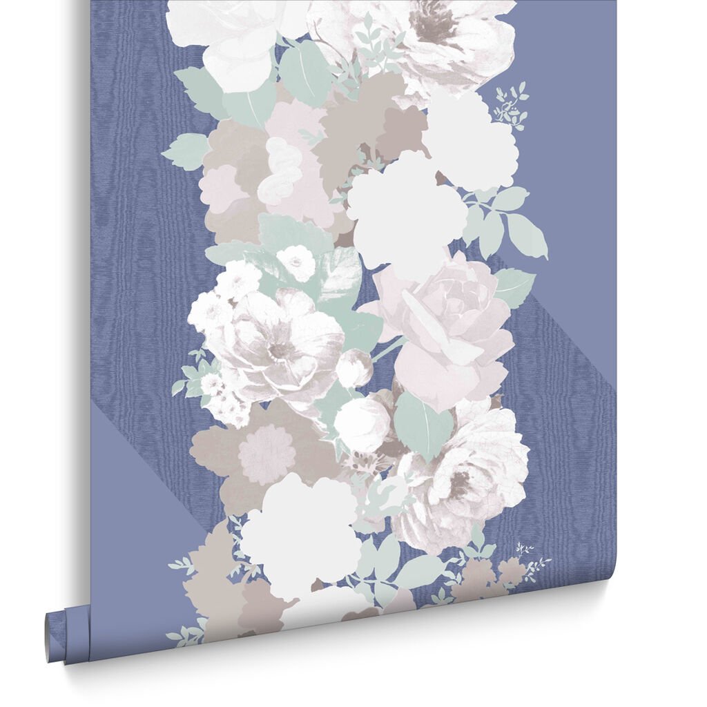 Joy Wallpaper - Blue - Graham & Brown - 102765 - Premier Wallcovering