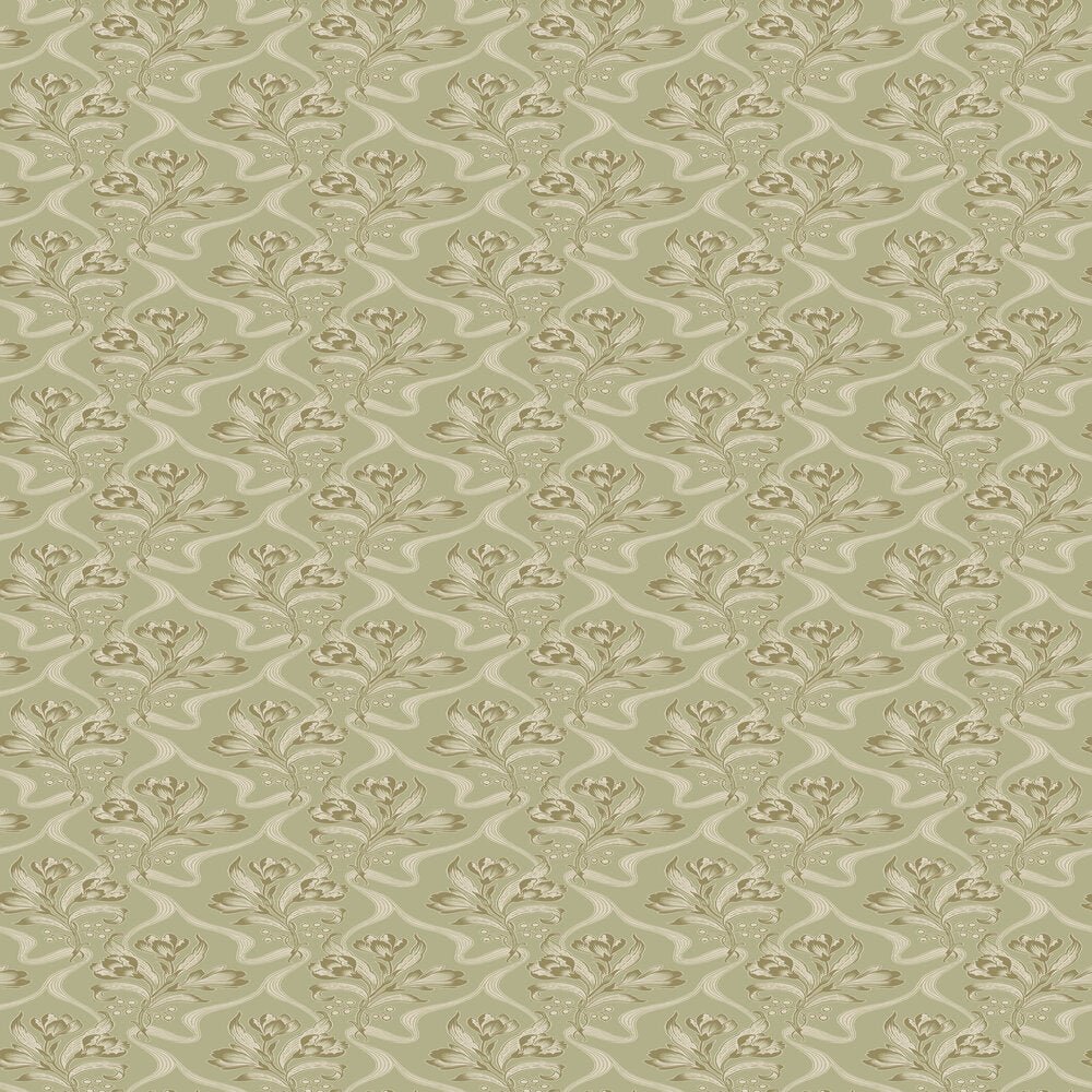 Jugendbukett Wallpaper - Sage - Boråstapeter - 8071 - Premier Wallcovering