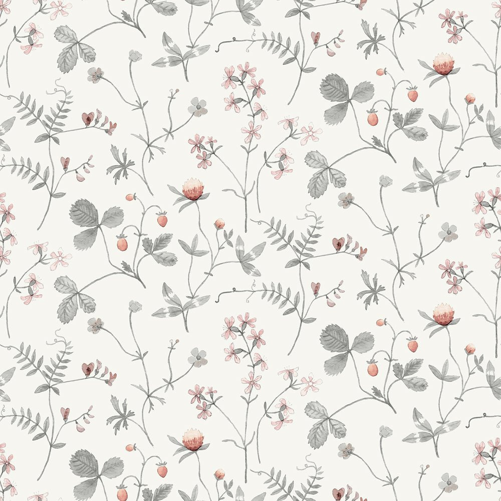 Julia Wallpaper - Pink & Gray - Midbec - 27009 - Premier Wallcovering