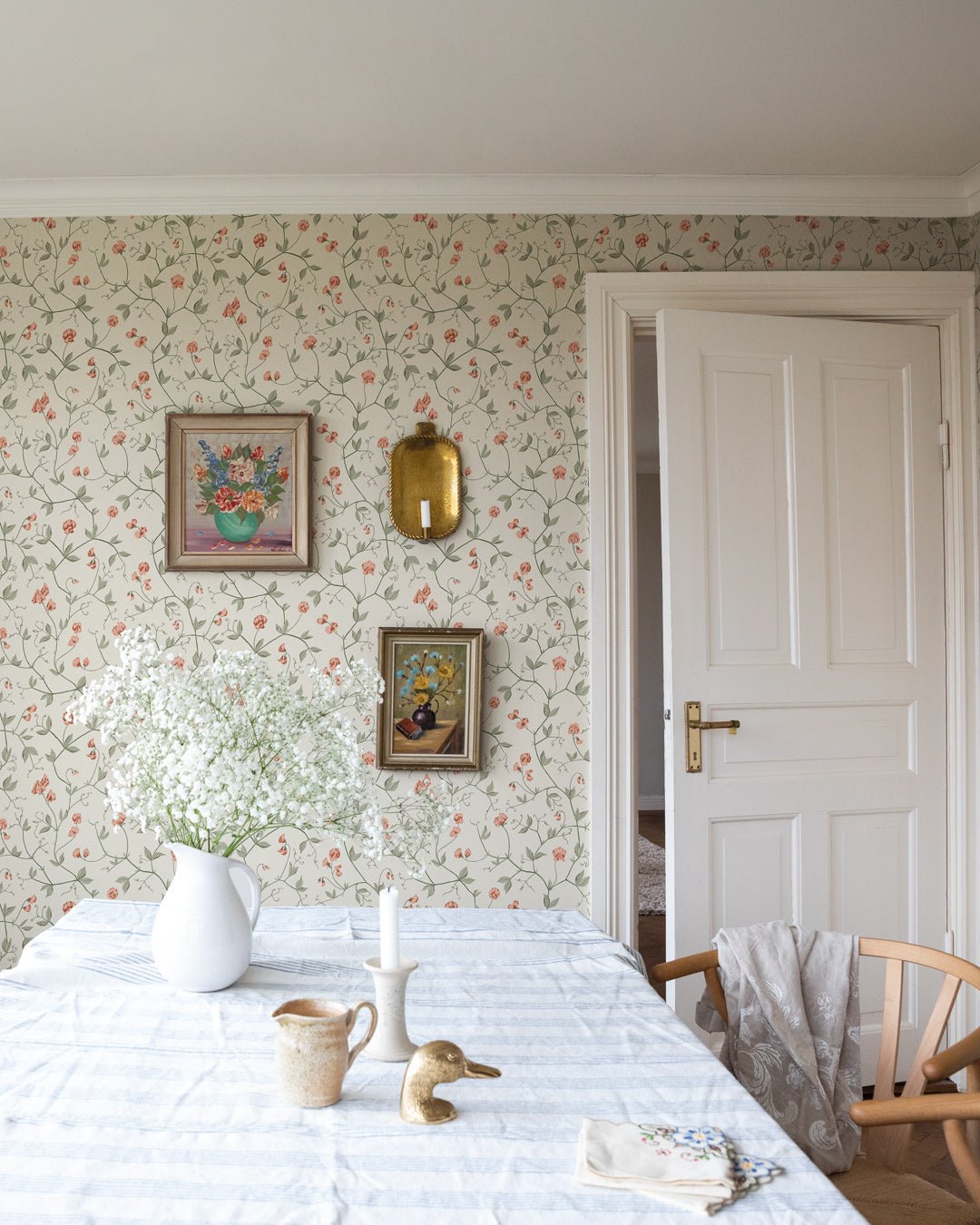 Juliet Wallpaper - White - Midbec - 39032 - Premier Wallcovering