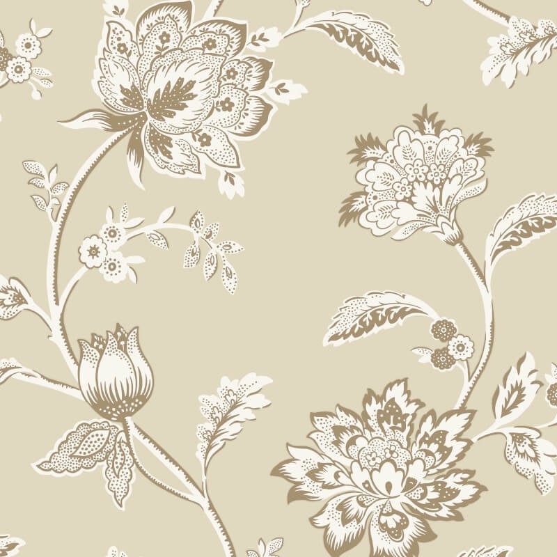 Juliette Floral Wallpaper - Natural - Fine Décor - FD43452 - Premier Wallcovering
