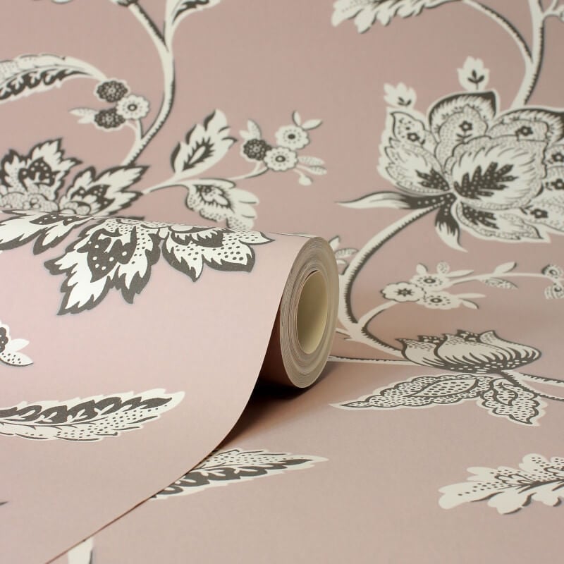 Juliette Floral Wallpaper - Pink - Fine Décor - FD43451 - Premier Wallcovering