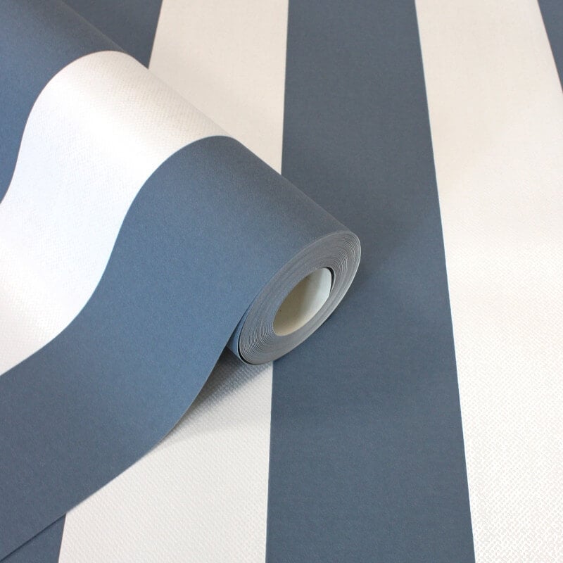 Juliette Stripe Wallpaper - Blue - Fine Décor - FD43458 - Premier Wallcovering