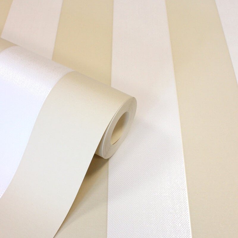 Juliette Stripe Wallpaper - Natural - Fine Décor - FD43457 - Premier Wallcovering